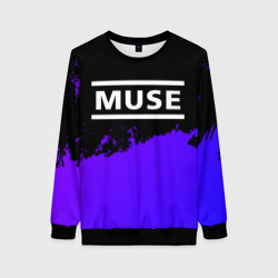 Женский свитшот 3D Muse purple grunge