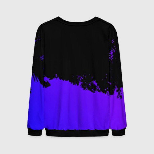 Мужской свитшот 3D Muse purple grunge, цвет черный - фото 2