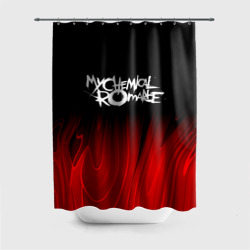 Штора 3D для ванной My Chemical Romance red plasma