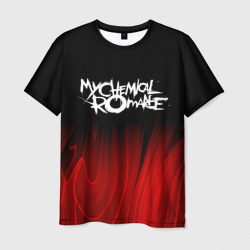 Мужская футболка 3D My Chemical Romance red plasma
