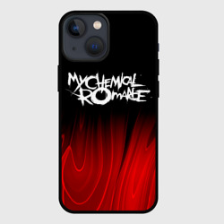 Чехол для iPhone 13 mini My Chemical Romance red plasma