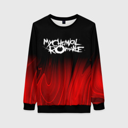 Женский свитшот 3D My Chemical Romance red plasma