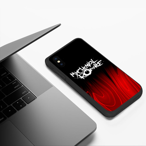 Чехол для iPhone XS Max матовый My Chemical Romance red plasma - фото 5