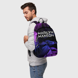 Рюкзак 3D Marilyn Manson neon monstera - фото 2