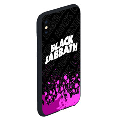 Чехол для iPhone XS Max матовый Black Sabbath rock Legends: символ сверху - фото 2