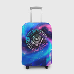 Чехол для чемодана 3D Ramones неоновый космос