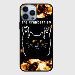 Чехол для iPhone 13 Pro Max The Cranberries рок кот и огонь