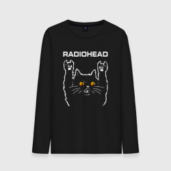 Мужской лонгслив хлопок Radiohead rock cat