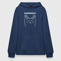 Худи SuperOversize хлопок Radiohead rock cat