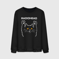 Мужской свитшот хлопок Radiohead rock cat