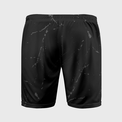Мужские шорты спортивные The Offspring glitch на темном фоне: по-вертикали, цвет 3D печать - фото 2