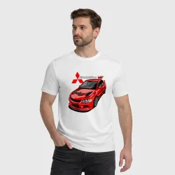 Мужская футболка хлопок Lancer Evolution 8 - фото 2