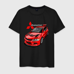 Мужская футболка хлопок Lancer Evolution 8