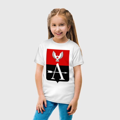 Детская футболка хлопок Алнашский район, цвет белый - фото 5