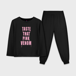 Детская пижама с лонгсливом хлопок Tasty that Pink venom - Blackpink