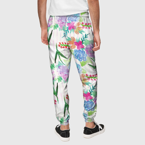 Мужские брюки 3D с принтом Spring spirit, вид сзади #2