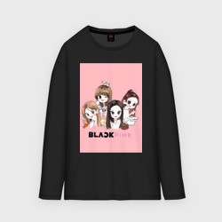 Мужской лонгслив oversize хлопок Blackpink в мультяшном стиле