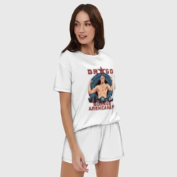 Женская пижама с шортиками хлопок Александр Волков - фото 2