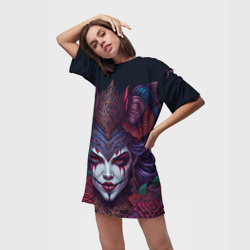 Платье-футболка 3D Демонесса-клоунесса - фото 2