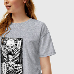 Женская футболка хлопок Oversize Смертельная игра мёртвой горы - фото 2
