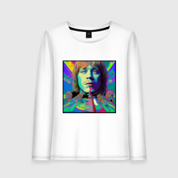 Женский лонгслив хлопок Brian Jones Glitch Modern Art