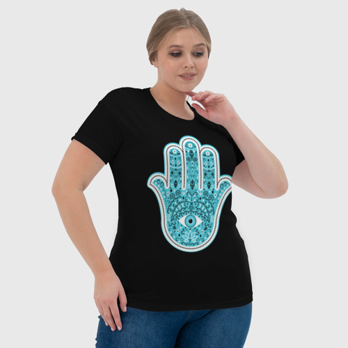 Женская футболка 3D с принтом Хамса оберег, фото #4