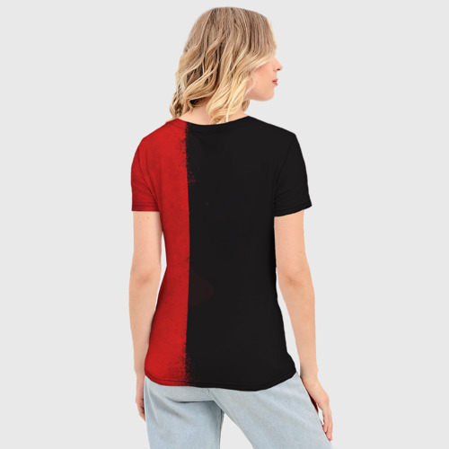 Женская футболка 3D Slim Кот гангстер с m4a4, цвет 3D печать - фото 4