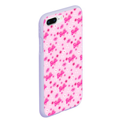 Чехол для iPhone 7Plus/8 Plus матовый Барби, сердечки и цветочки - фото 2