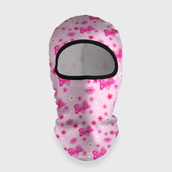 Балаклава 3D Барби, сердечки и цветочки