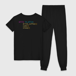 Женская пижама хлопок Жизненный цикл программиста Alt