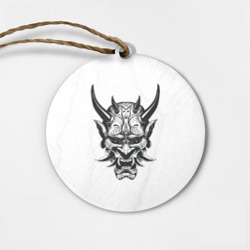 Деревянная игрушка круг Ghostly Oni