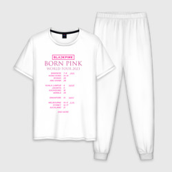 Мужская пижама хлопок Blackpink world tour Born Pink постер