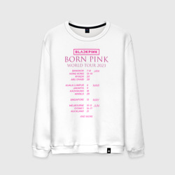 Мужской свитшот хлопок Blackpink world tour Born Pink постер