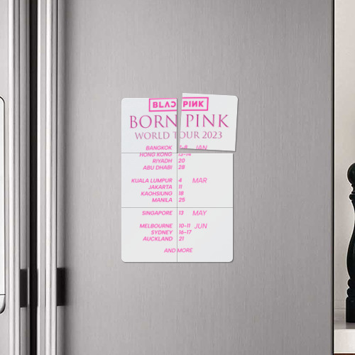 Магнитный плакат 2Х3 Blackpink world tour Born Pink постер - фото 4