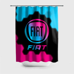 Штора 3D для ванной Fiat - neon gradient