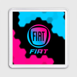 Магнит 55*55 Fiat - neon gradient