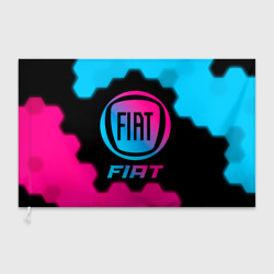 Флаг 3D Fiat - neon gradient