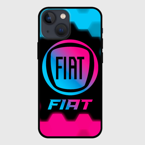 Чехол для iPhone 13 mini Fiat - neon gradient