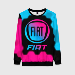 Женский свитшот 3D Fiat - neon gradient