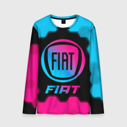 Мужской лонгслив 3D Fiat - neon gradient