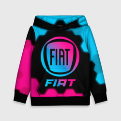 Детская толстовка 3D Fiat - neon gradient