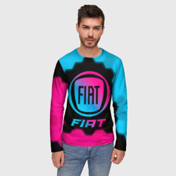 Мужской лонгслив 3D Fiat - neon gradient - фото 2