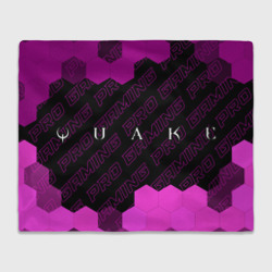 Плед 3D Quake pro gaming: надпись и символ