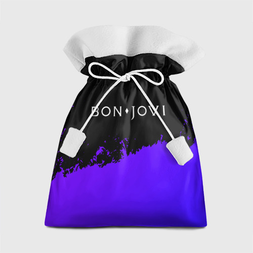 Подарочный 3D мешок Bon Jovi purple grunge