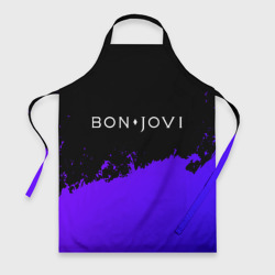 Фартук 3D Bon Jovi purple grunge