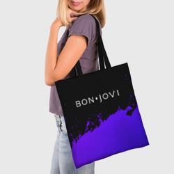 Шоппер 3D Bon Jovi purple grunge - фото 2