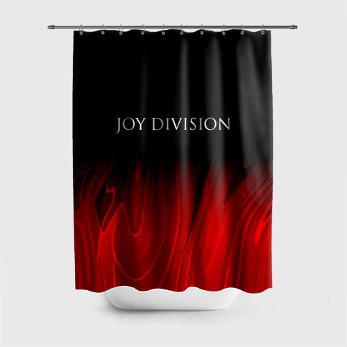 Штора 3D для ванной Joy Division red plasma