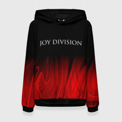 Женская толстовка 3D Joy Division red plasma
