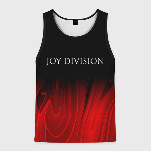 Мужская майка 3D Joy Division red plasma, цвет 3D печать