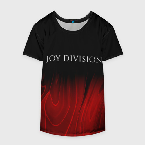 Накидка на куртку 3D Joy Division red plasma, цвет 3D печать - фото 4